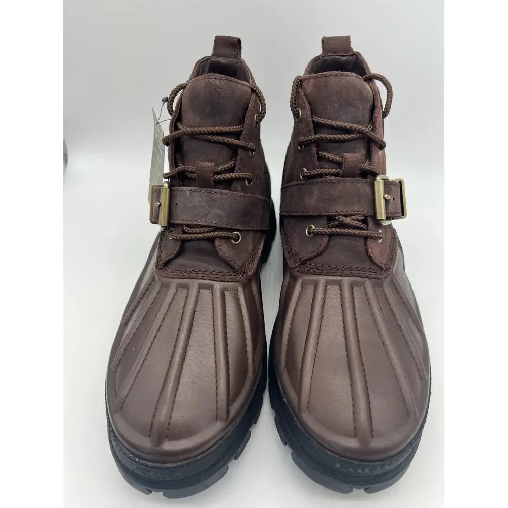 Polo Ralph Lauren Oslo Dark Brown Low Boots HydroGuard Men's 11D NEW